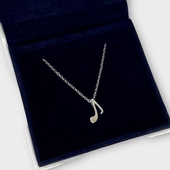 Jewelry - Brand New Sterling Silver 925 Music Note Necklace
